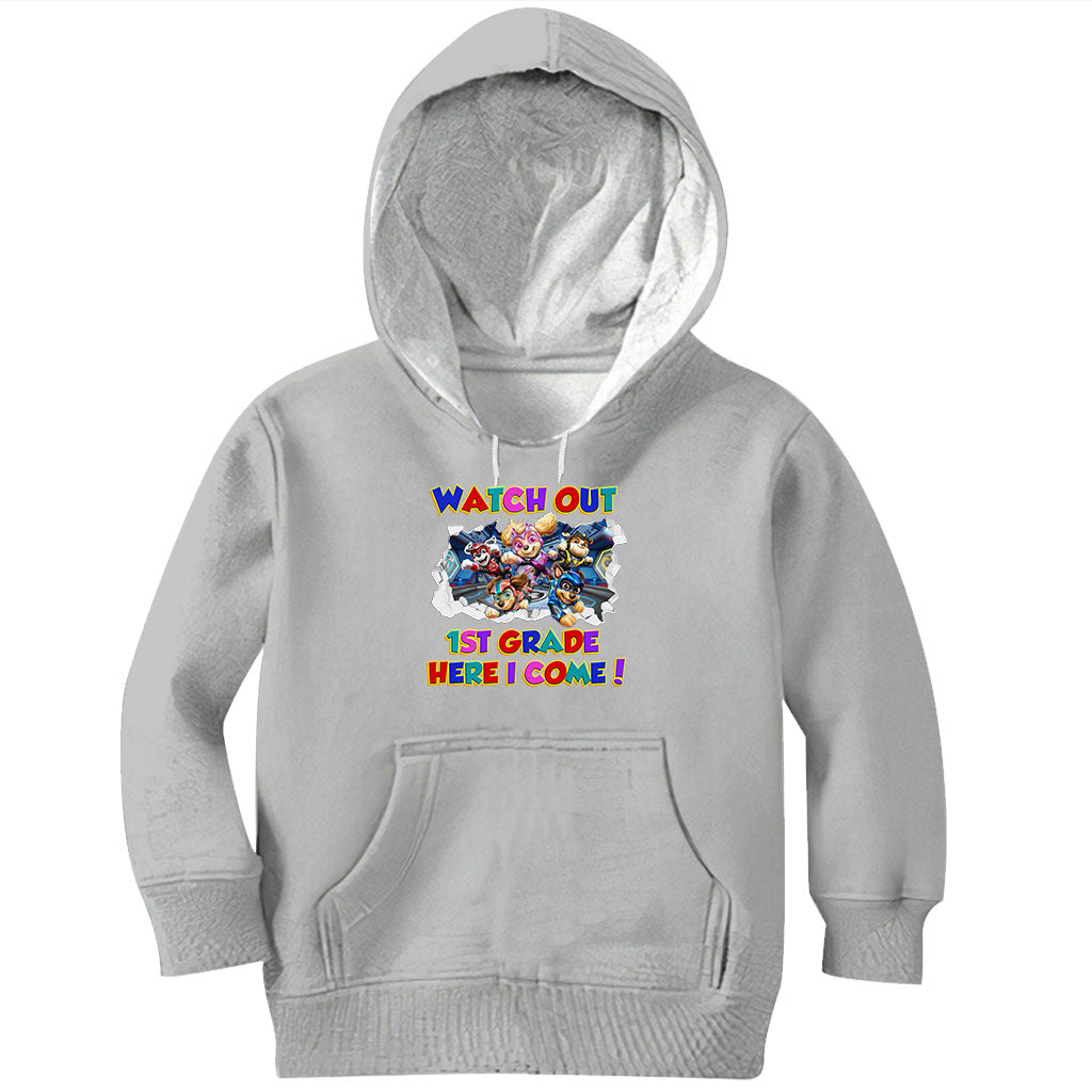 Personalized Kids T-Shirt with Watch Out Design for Back to School