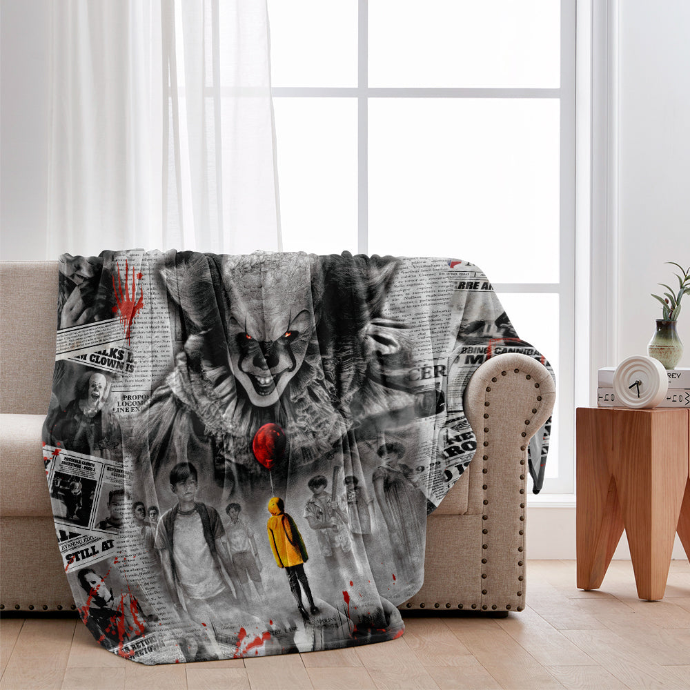 Personalized Horror Movie Blanket Custom Design Gift for Halloween