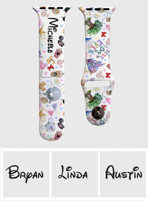 Personalized Mouse Ears Apple Watch Band Custom Name Gift