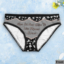 Load image into Gallery viewer, Personalized Lace Border Women Briefs Custom Name Gift

