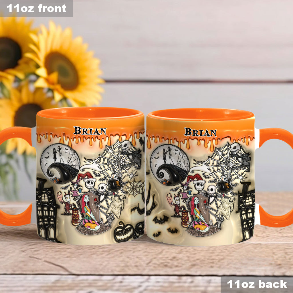 Personalized Halloween Accent Mug Custom Name Gift Idea
