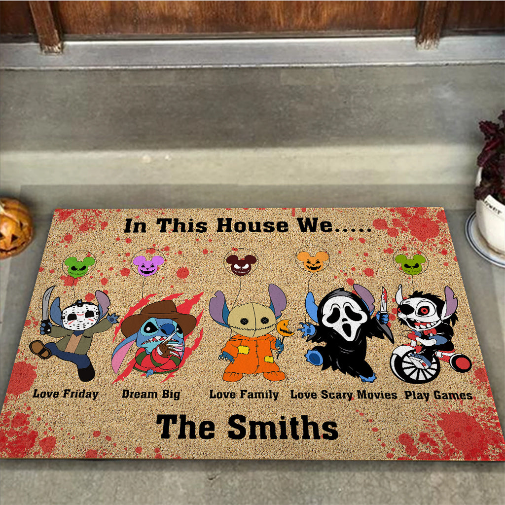 Personalized Doormat In This House Ohana Family Gift