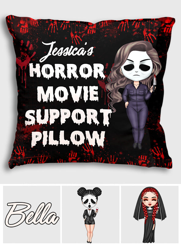 Personalized Horror Movie Support Pillow Custom Name Gift