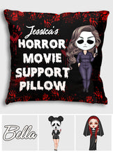 Load image into Gallery viewer, Personalized Horror Movie Support Pillow Custom Name Gift
