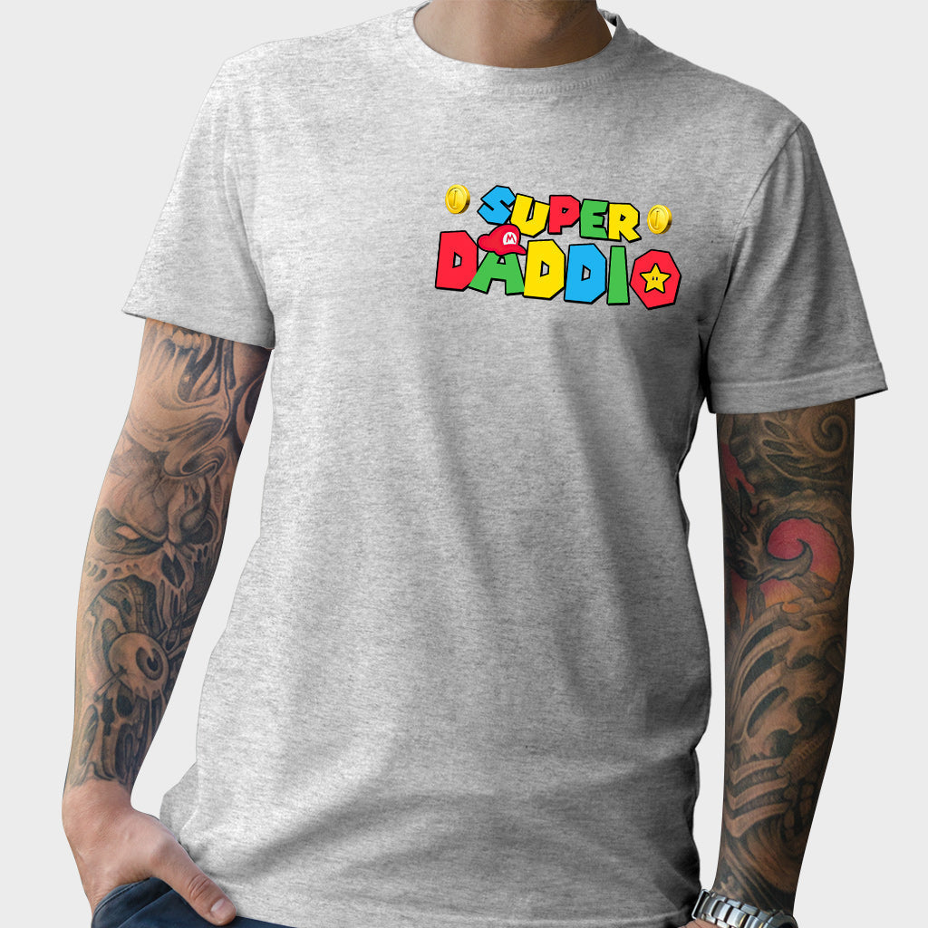 Personalized Super Daddio T-Shirt and Hoodie Gift for Dad