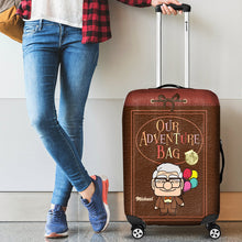 Load image into Gallery viewer, Personalized Adventure Luggage Cover Custom Name Travel Gift
