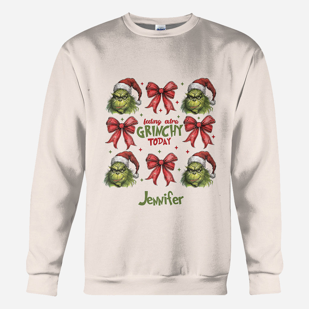 Personalized Grinch All-Over Shirt Custom Name Christmas Gift