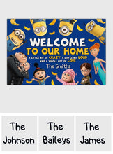 Load image into Gallery viewer, Personalized Welcome Doormat for Home Custom Name Gift
