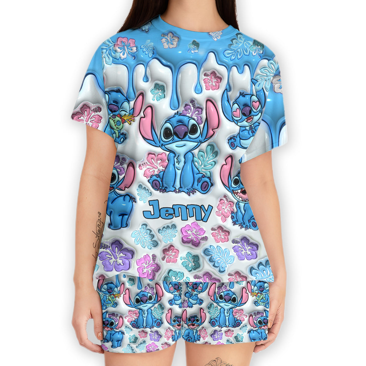 Personalized Ohana All Over Shirt & Shorts Set for Family
