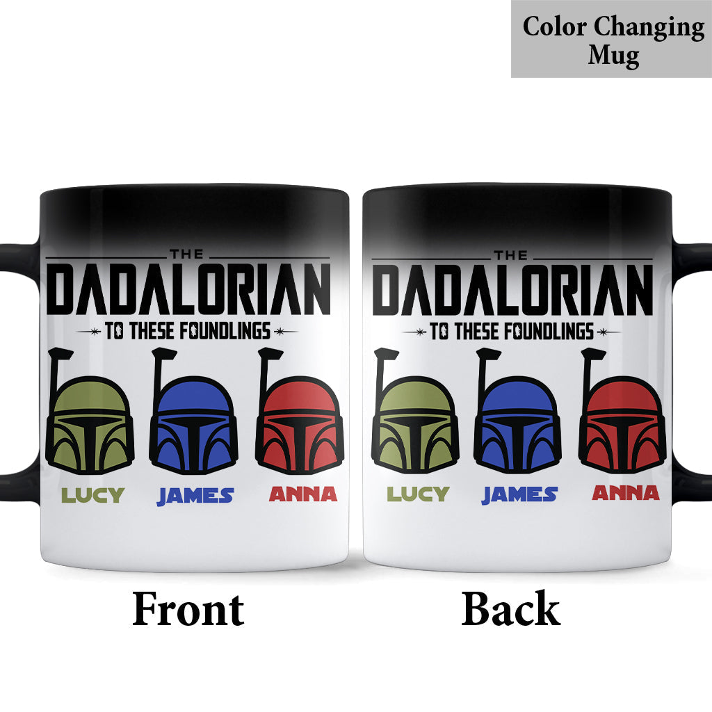 Personalized The Dadalorian Mug Custom Family Names Gift