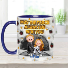 Load image into Gallery viewer, Personalized Star Wars Accent Mug Custom Name Gift for Fans
