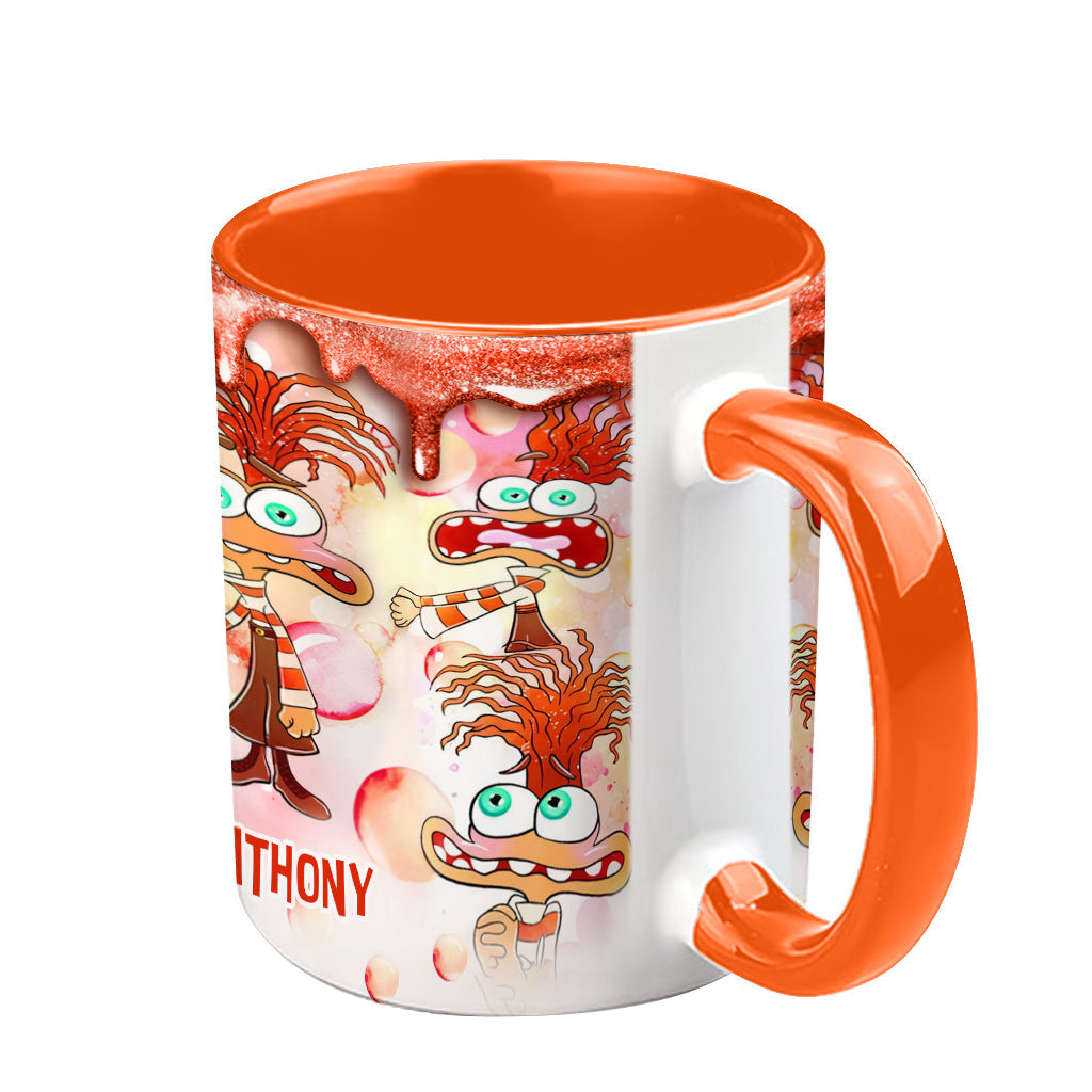 Personalized Two-Tone Accent Mug Custom Name Gift