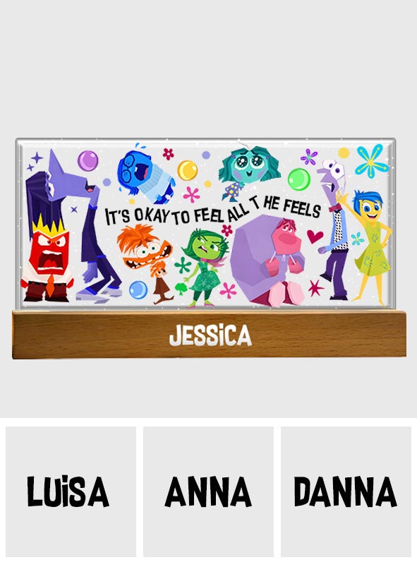 Personalized Shaped LED Night Light Custom Name Gift for Mom