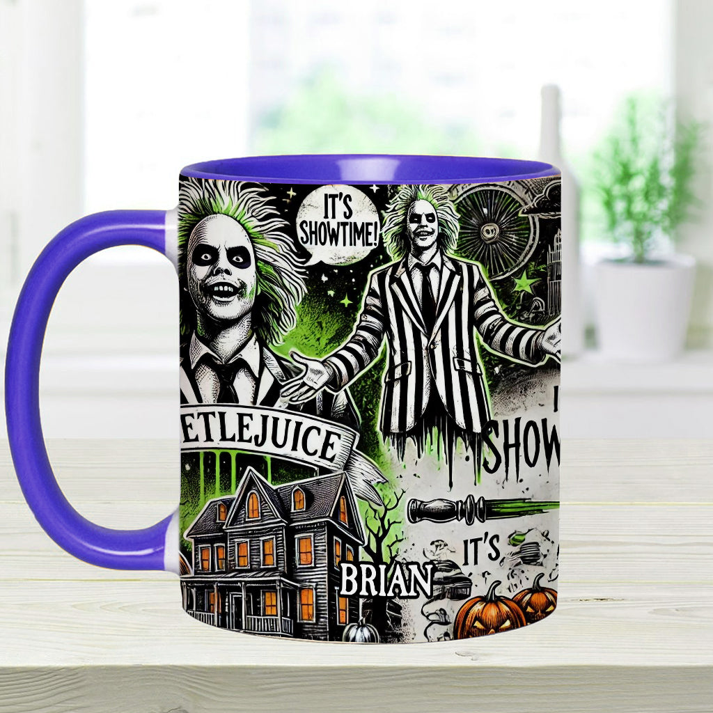 Personalized Halloween Accent Mug Custom Name Gift Idea