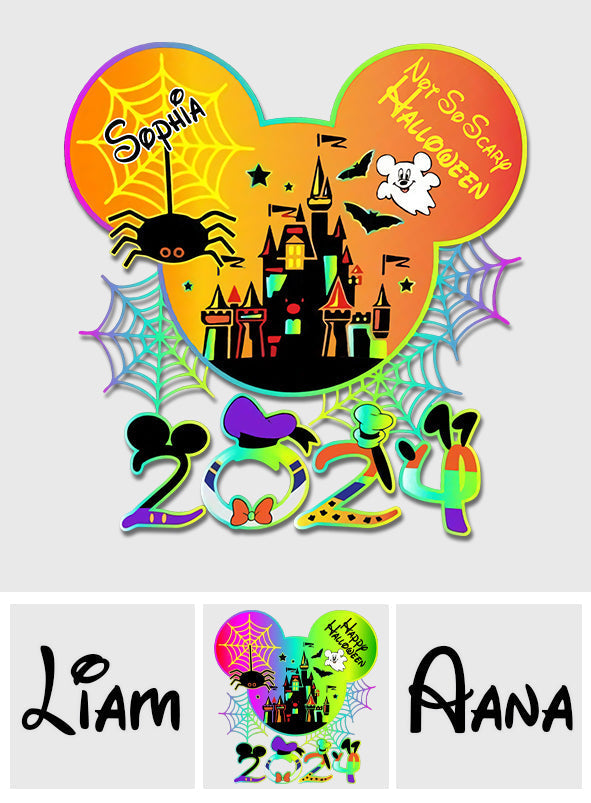 Personalized Halloween Mouse Decal Custom Name for Kids
