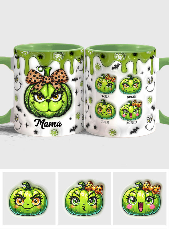 Personalized Grinchy Grandma Accent Mug Custom Name Gift