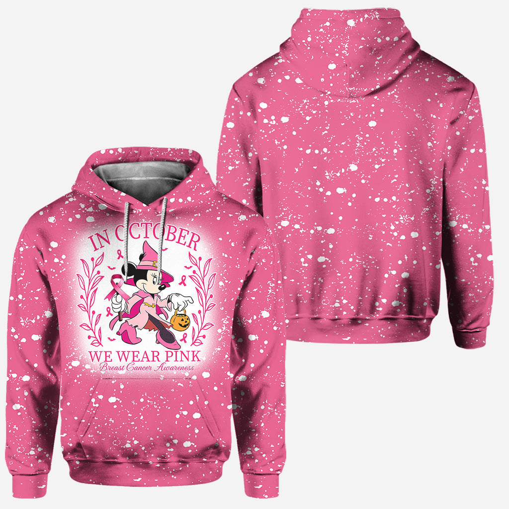 Personalized Breast Cancer Awareness Hoodie & Leggings Set with Custom Design