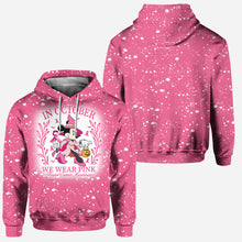 Load image into Gallery viewer, Personalized Breast Cancer Awareness Hoodie &amp; Leggings Set with Custom Design
