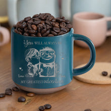 Load image into Gallery viewer, Personalized Engraved Pottery Mug Custom Name Gift for Couples
