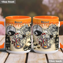 Load image into Gallery viewer, Personalized Halloween Accent Mug Custom Name Gift Idea

