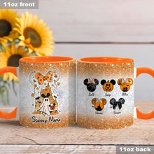 Load image into Gallery viewer, Personalized Spooky Mama Halloween Accent Mug Gift for Mom
