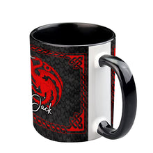 Load image into Gallery viewer, Personalized Accent Mug with Dragon Design for Coffee Lovers
