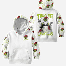 Load image into Gallery viewer, Personalized Grinch Hoodie &amp; Leggings Set Custom Name Gift for Christmas
