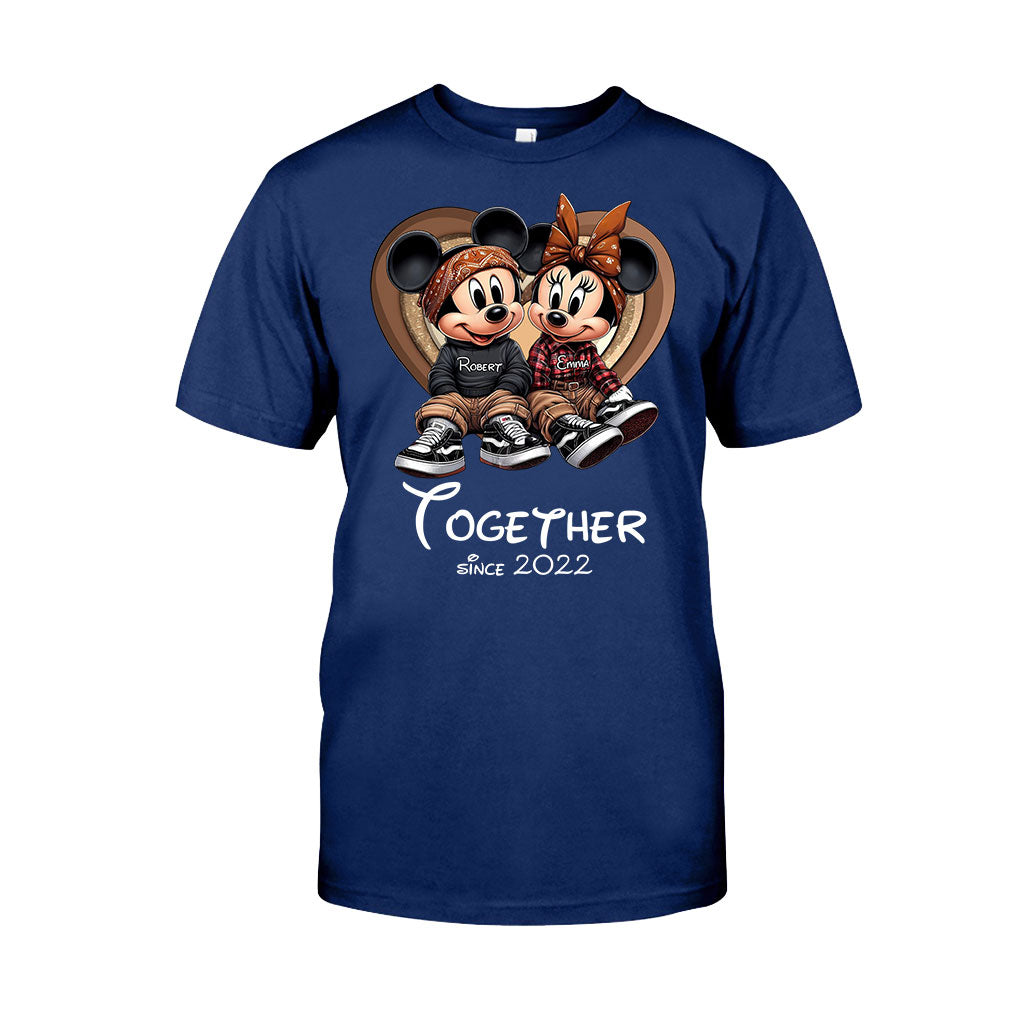 Personalized Chicano Couple T-shirt & Hoodie Gift Together Since 2022