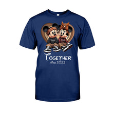 Load image into Gallery viewer, Personalized Chicano Couple T-shirt &amp; Hoodie Gift Together Since 2022

