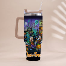 Load image into Gallery viewer, Personalized Halloween Tumbler with Handle for Drinks
