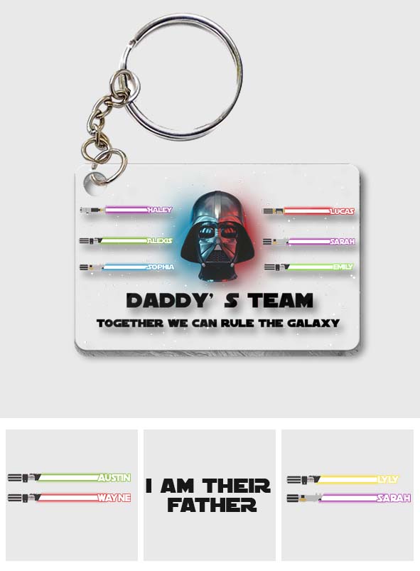 Personalized Star Wars Acrylic Keychain Gift for Dad