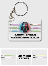 Load image into Gallery viewer, Personalized Star Wars Acrylic Keychain Gift for Dad
