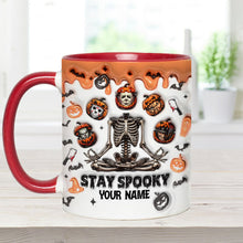 Load image into Gallery viewer, Personalized Stay Spooky Accent Mug Custom Name Gift
