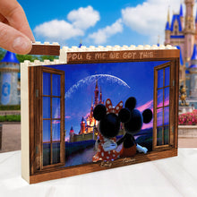 Load image into Gallery viewer, Personalized One-Sided Rectangle Building Brick Blocks for Couples

