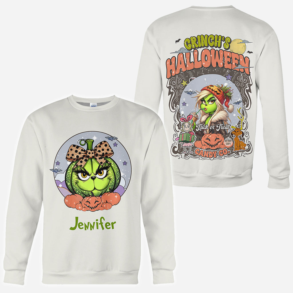 Personalized Christmas All-Over Shirt Cute Pumpkin Design Gift