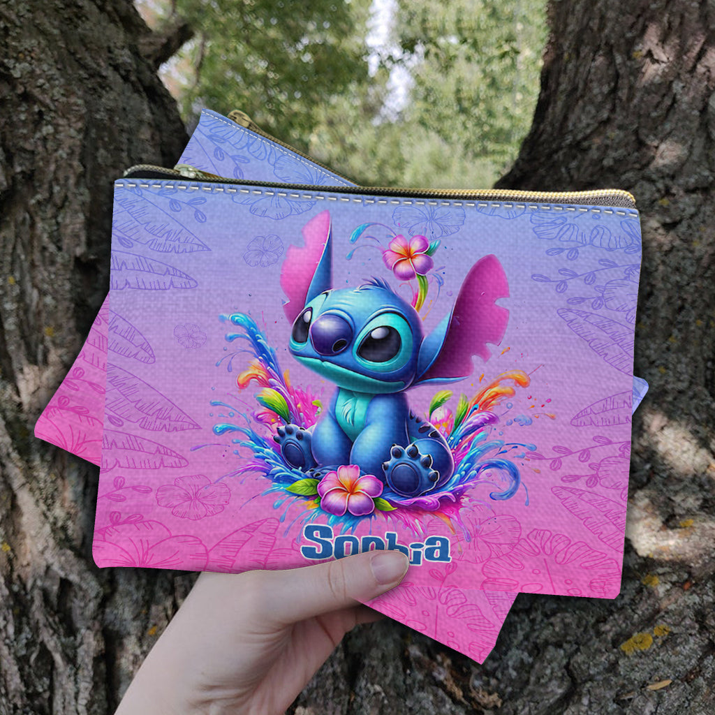 Personalized Ohana Pouch with Custom Name for Kids & Women