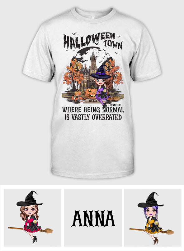 Personalized Halloween Town T-shirt & Hoodie for Kids & Adults