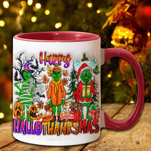 Load image into Gallery viewer, Personalized Grinch Accent Mug Custom Name Holiday Gift
