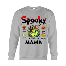 Load image into Gallery viewer, Personalized Spooky Mama T-shirt &amp; Hoodie for Halloween Gift
