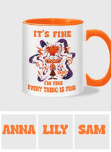 Load image into Gallery viewer, Personalized Accent Mug Cute Anxiety Design Gift for Graduation
