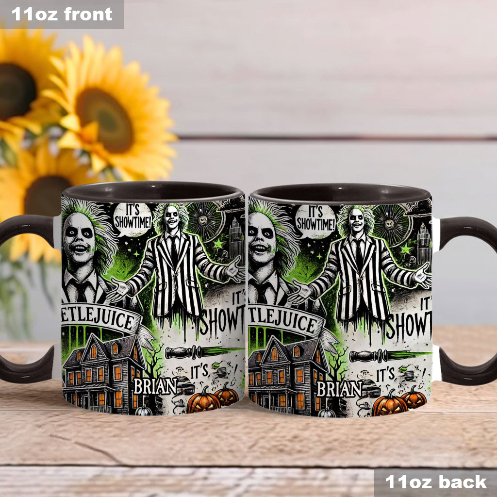 Personalized Halloween Accent Mug Custom Name Gift Idea