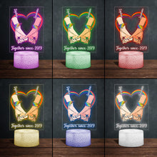 Load image into Gallery viewer, Personalized LGBT Support Shaped Plaque Light Base Gift
