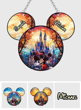 Load image into Gallery viewer, Personalized Disney Castle Suncatcher Ornament Gift for Couples
