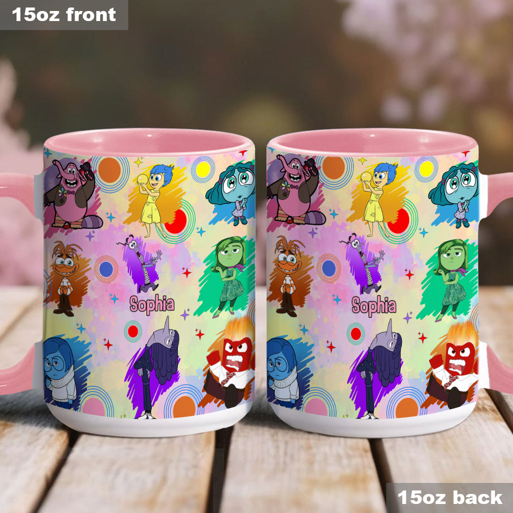 Personalized Accent Mug with Emotions Design Gift for Friends
