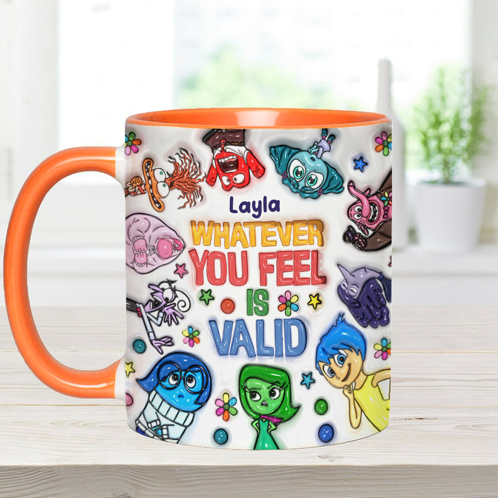 Personalized Accent Mug Whatever You Feel Valid Gift for Kids