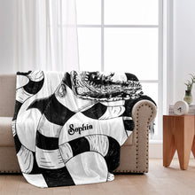 Load image into Gallery viewer, Personalized Halloween Movie Blanket Custom Name Gift

