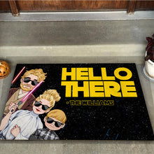 Load image into Gallery viewer, Personalized Family Doormat Custom Name Hello There Gift
