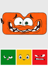 Load image into Gallery viewer, Personalized Funny Car Sunshade with Emotions for Vehicle Protection
