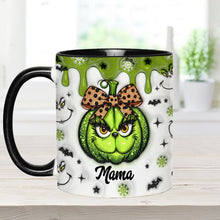Load image into Gallery viewer, Personalized Grinchy Grandma Accent Mug Custom Name Gift
