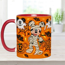 Load image into Gallery viewer, Personalized Halloween Accent Mug for Kids Custom Names

